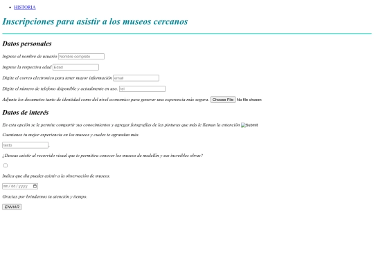 arte/formulario screenshot