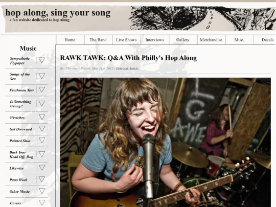 interviews/rawk-tawk-qna-with-phillys-hop-along screenshot