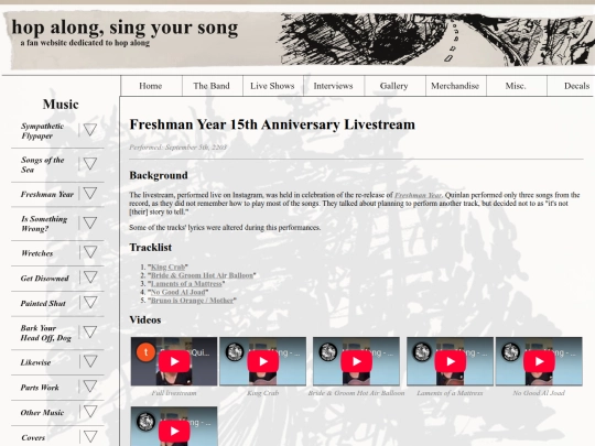 live-shows/freshman-year-15th-anniversary-livestream screenshot