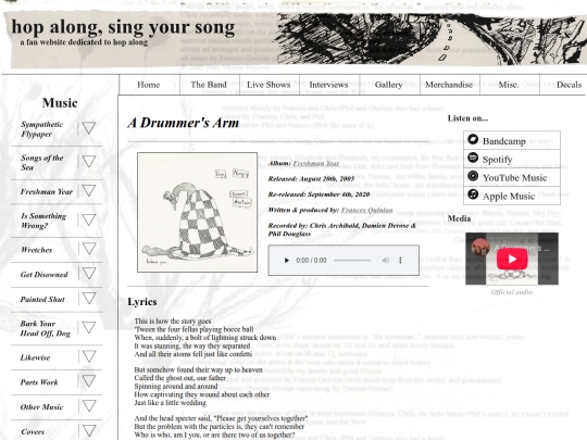 music/a-drummers-arm screenshot