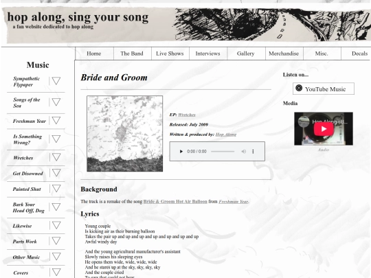 music/bride-and-groom screenshot
