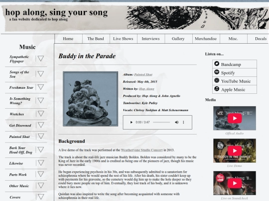 music/buddy-in-the-parade screenshot