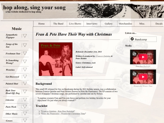 music/fran-and-pete-have-their-way-with-christmas screenshot