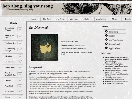 music/get-disowned-record screenshot