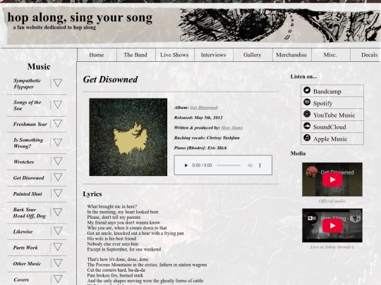 music/get-disowned-track screenshot