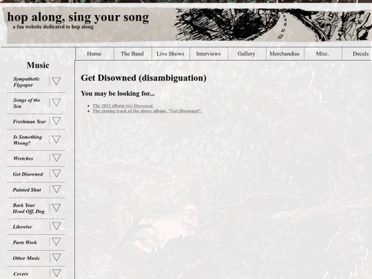 music/get-disowned screenshot