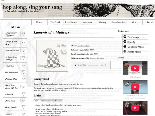 music/laments-of-a-mattress screenshot
