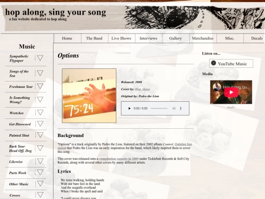 music/options screenshot