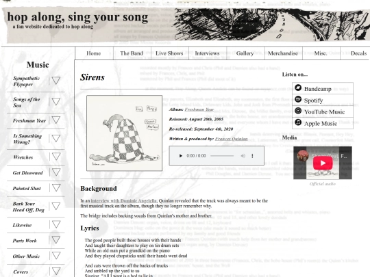 music/sirens screenshot