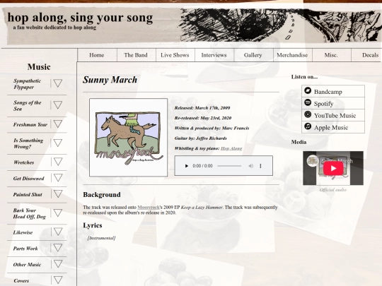 music/sunny-march screenshot