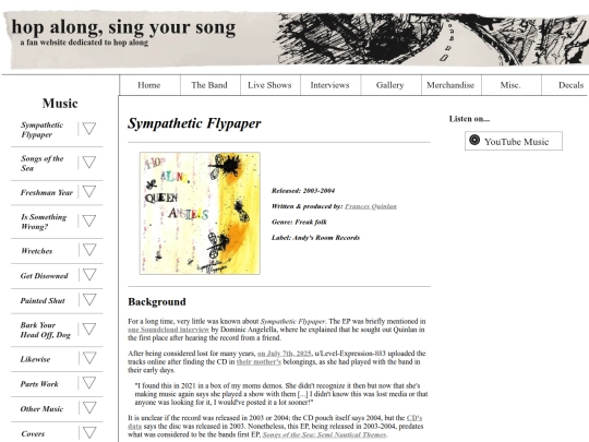music/sympathetic-flypaper screenshot