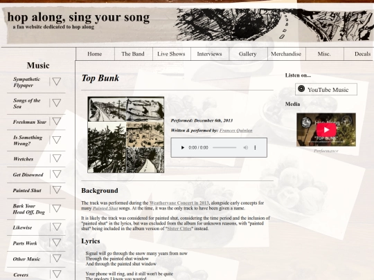 music/top-bunk screenshot