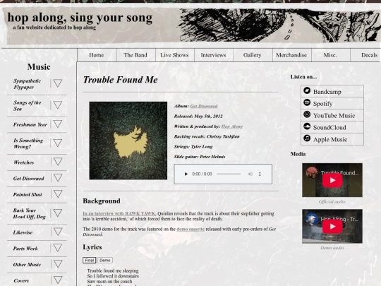 music/trouble-found-me screenshot