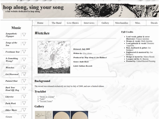 music/wretches screenshot