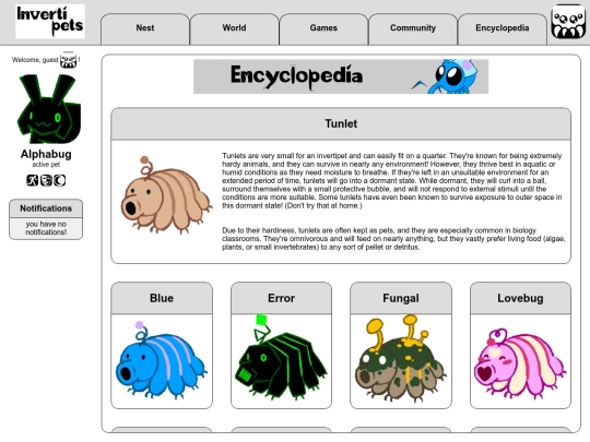 encyclopedia/pets/tunlet screenshot