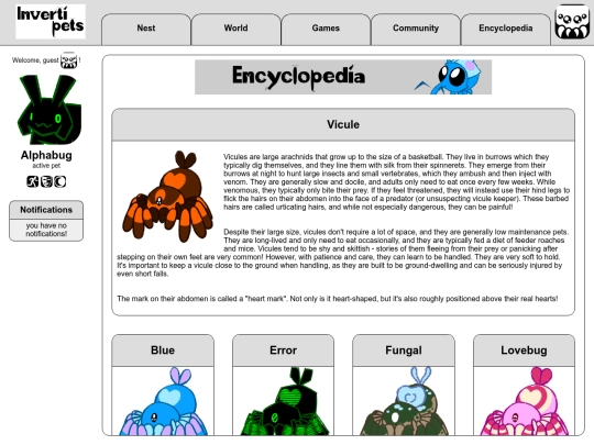 encyclopedia/pets/vicule screenshot