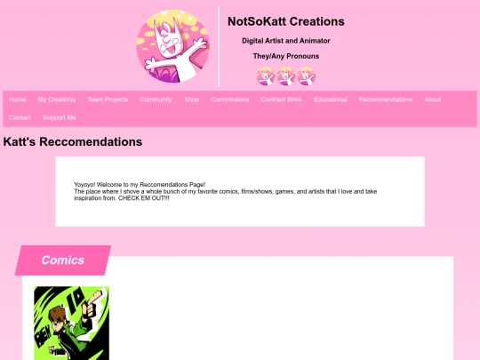 recommendations screenshot