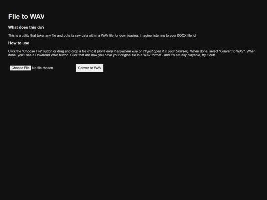 hosting/File To WAV screenshot