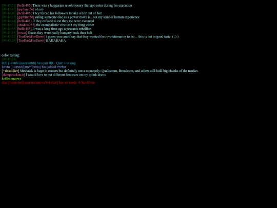 irc/testing screenshot