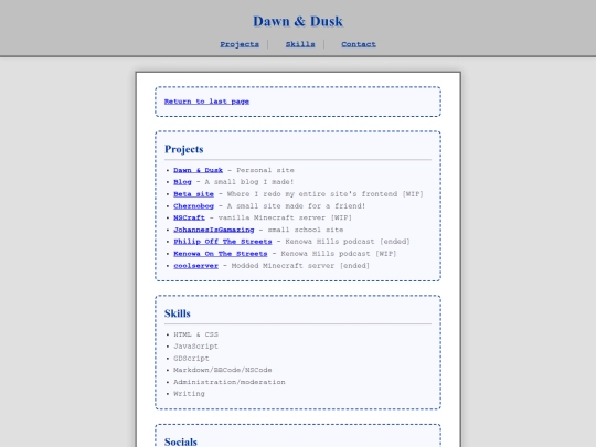 portfolio/me screenshot