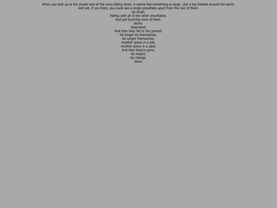 writing/poems/snow screenshot