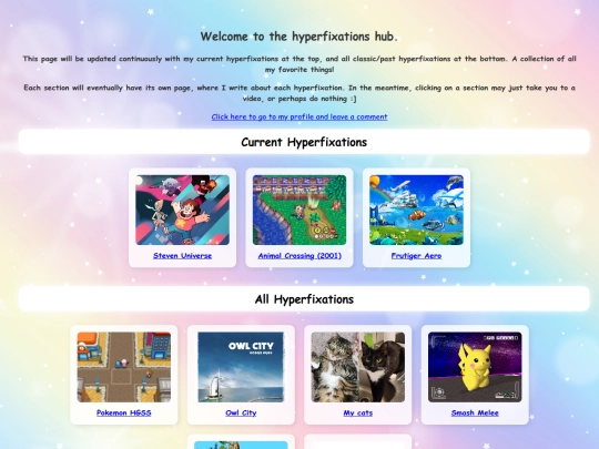 hyperfixations-hub screenshot