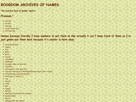 pronouns screenshot