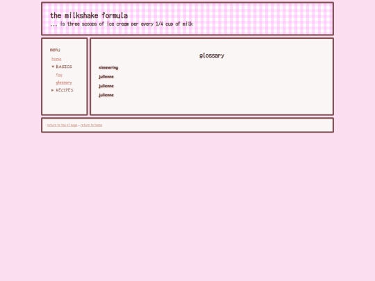 glossary screenshot
