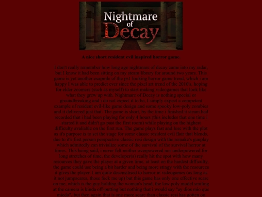 Videogame_Backlog/Nightmare_Of_Decay/Nightmare_Of_Decay screenshot