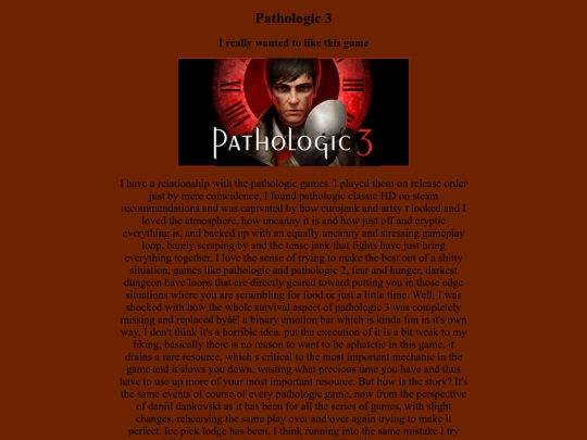 Videogame_Backlog/Pathologic_3/Pathologic_3 screenshot