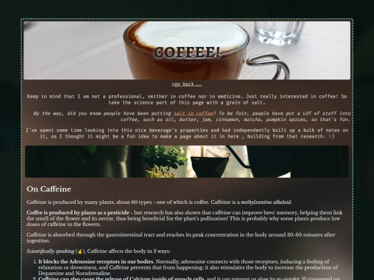 coffee screenshot