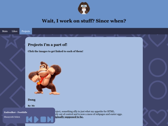 Projects screenshot