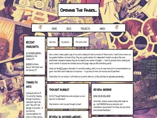 comic/home screenshot