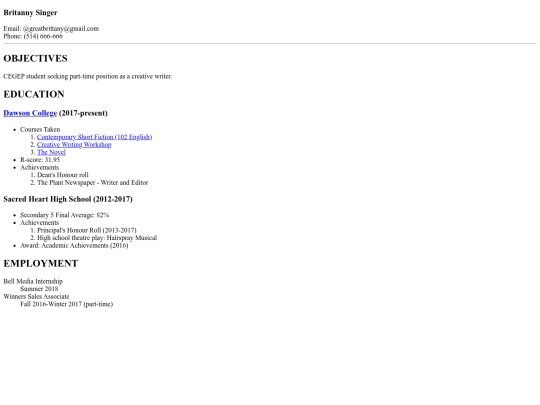 Lab2/Lab2-myCV screenshot