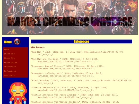 references screenshot