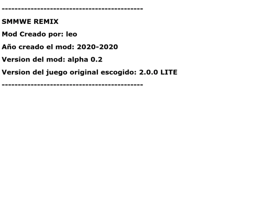 info screenshot