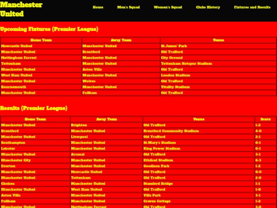 Fixtures screenshot