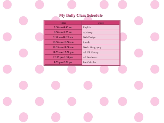 stylish-schedule screenshot