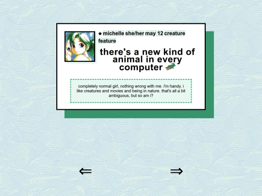 cards/michelle screenshot