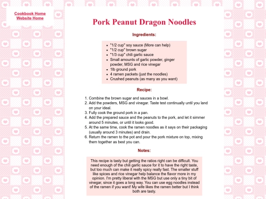 cookbook/dragonnoodles screenshot