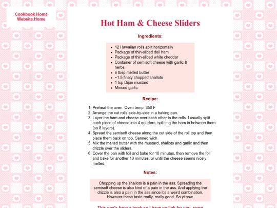 cookbook/sliders screenshot
