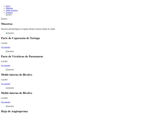 muestras screenshot
