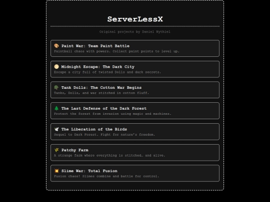 index screenshot