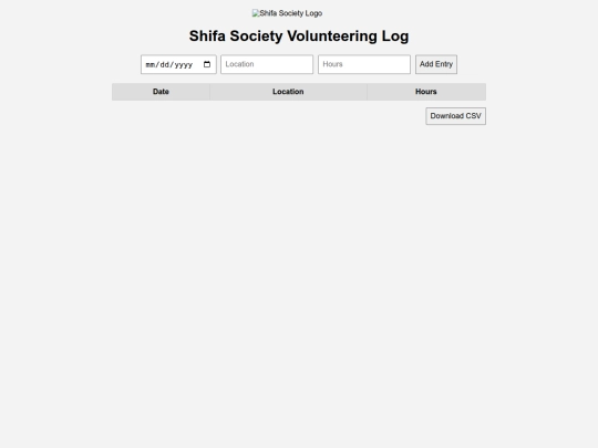 volunteertracker screenshot