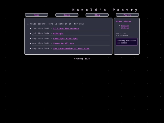 poetry screenshot