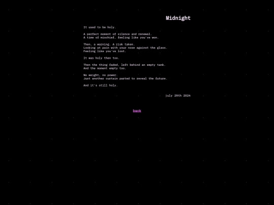poetry/midnight screenshot