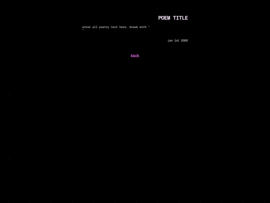 poetry/poemskele screenshot