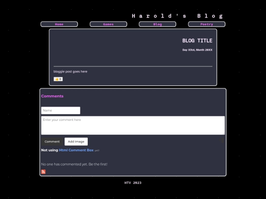 skeletons/blogskele screenshot