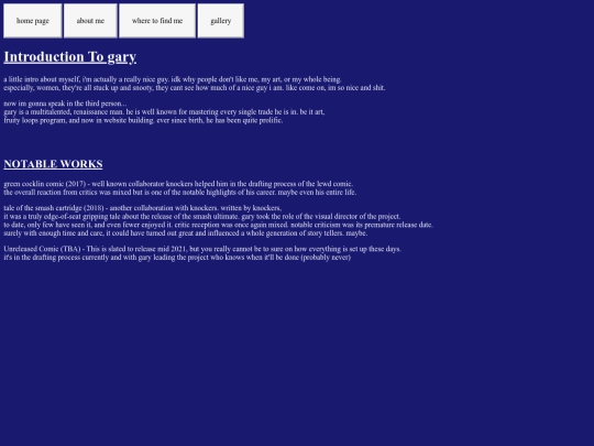 aboutme screenshot