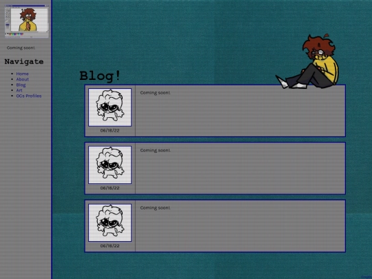 Blog screenshot